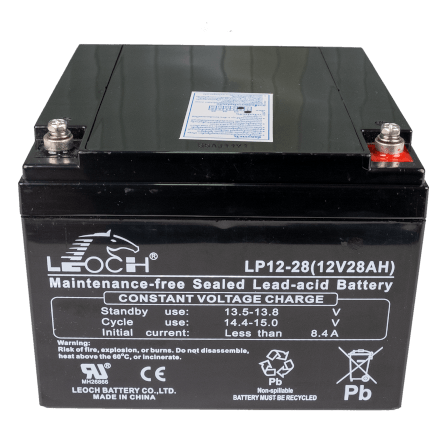 แบตเตอรี่แห้ง LEOCH LP12-28 (12V 28AH) สำหรับเครื่องสำรองไฟฟ้า UPS_1