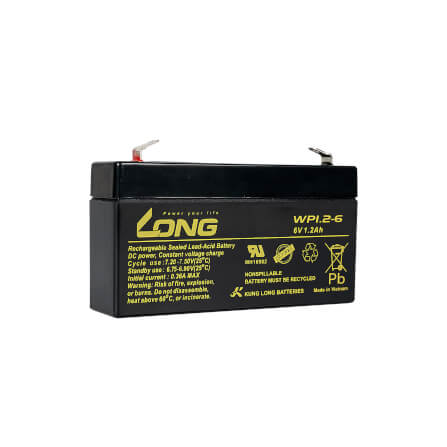 แบตเตอรี่แห้ง  LONG WP1.2-6 (6V1.2AH) สำหรับไฟฉุกเฉิน_1