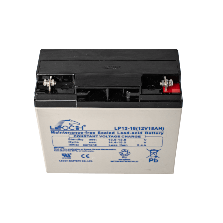 แบตเตอรี่แห้ง LEOCH LP12-18 (12V 18AH) สำหรับเครื่องสำรองไฟฟ้า UPS_2