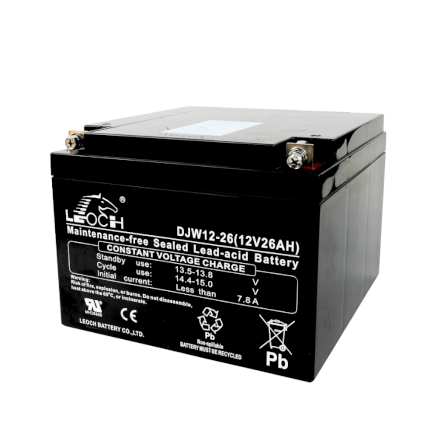 แบตเตอรี่แห้ง LEOCH DJW12-26 (12V 26AH) สำหรับเครื่องสำรองไฟฟ้า UPS_2