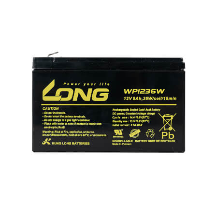 แบตเตอรี่แห้ง LONG WP1236W (12V 9AH) สำหรับเครื่องสำรองไฟฟ้า UPS_3