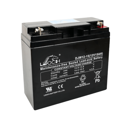 แบตเตอรี่แห้ง LEOCH DJW12-15 (12V 15AH) สำหรับเครื่องสำรองไฟฟ้า UPS_5