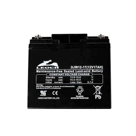 แบตเตอรี่แห้ง LEOCH DJW12-17 (12V 17AH) สำหรับเครื่องสำรองไฟฟ้า UPS_5
