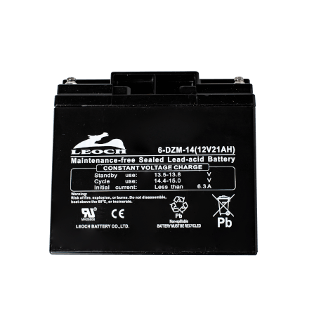แบตเตอรี่แห้ง LEOCH 6-DZM-14 (12V 21AH) สำหรับเครื่องสำรองไฟฟ้า UPS_5