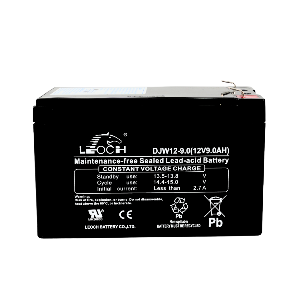 แบตเตอรี่แห้ง  LEOCH DJW12-9.0 (12V 9.0AH) สำหรับเครื่องสำรองไฟฟ้า UPS_0