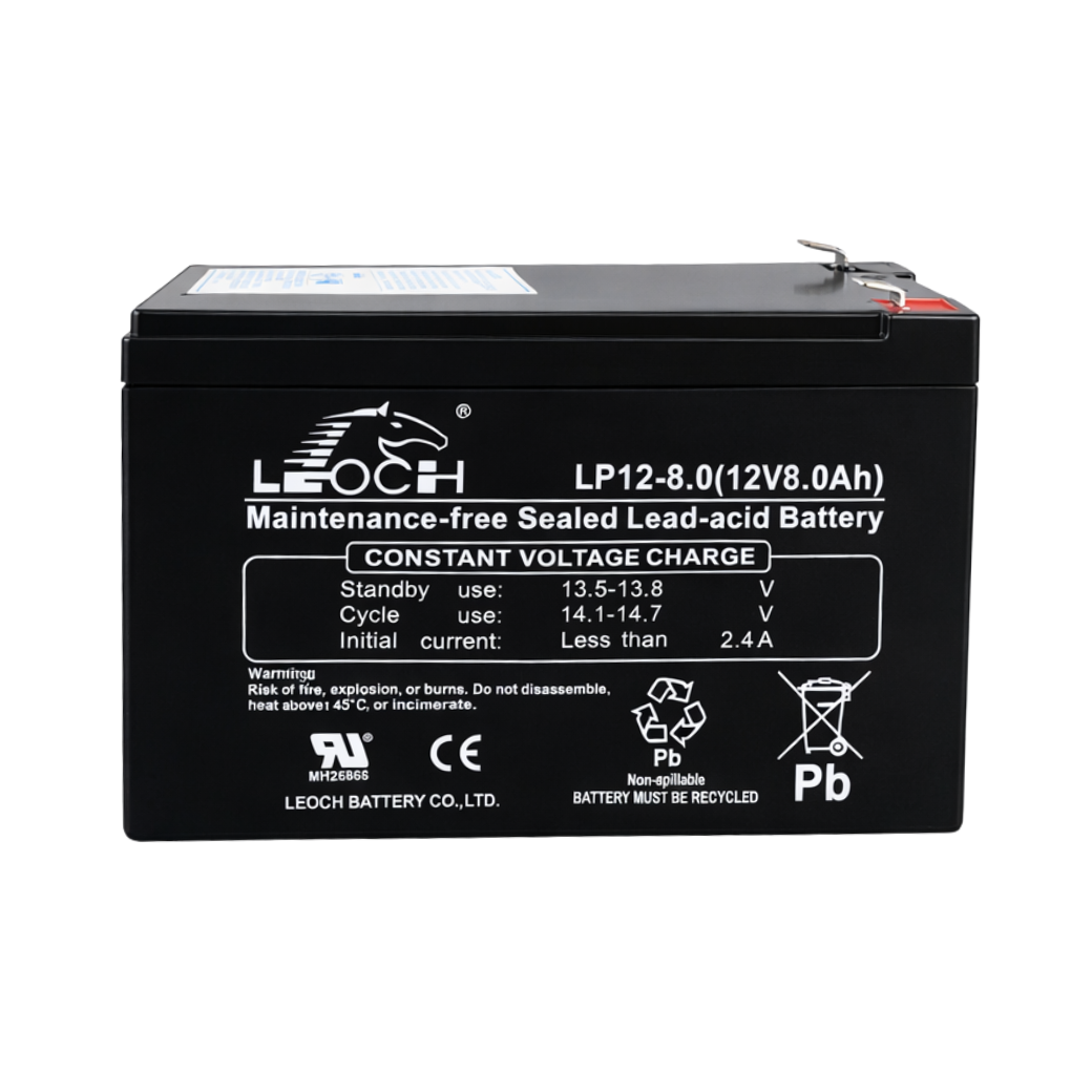 แบตเตอรี่แห้ง LEOCH LP12-8.0 (12V 8.0AH) เครื่องสำรองไฟฟ้า UPS_0