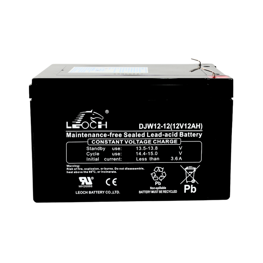 แบตเตอรี่แห้ง LEOCH DJW12-12 (12V 12AH) สำหรับเครื่องสำรองไฟฟ้า UPS_1