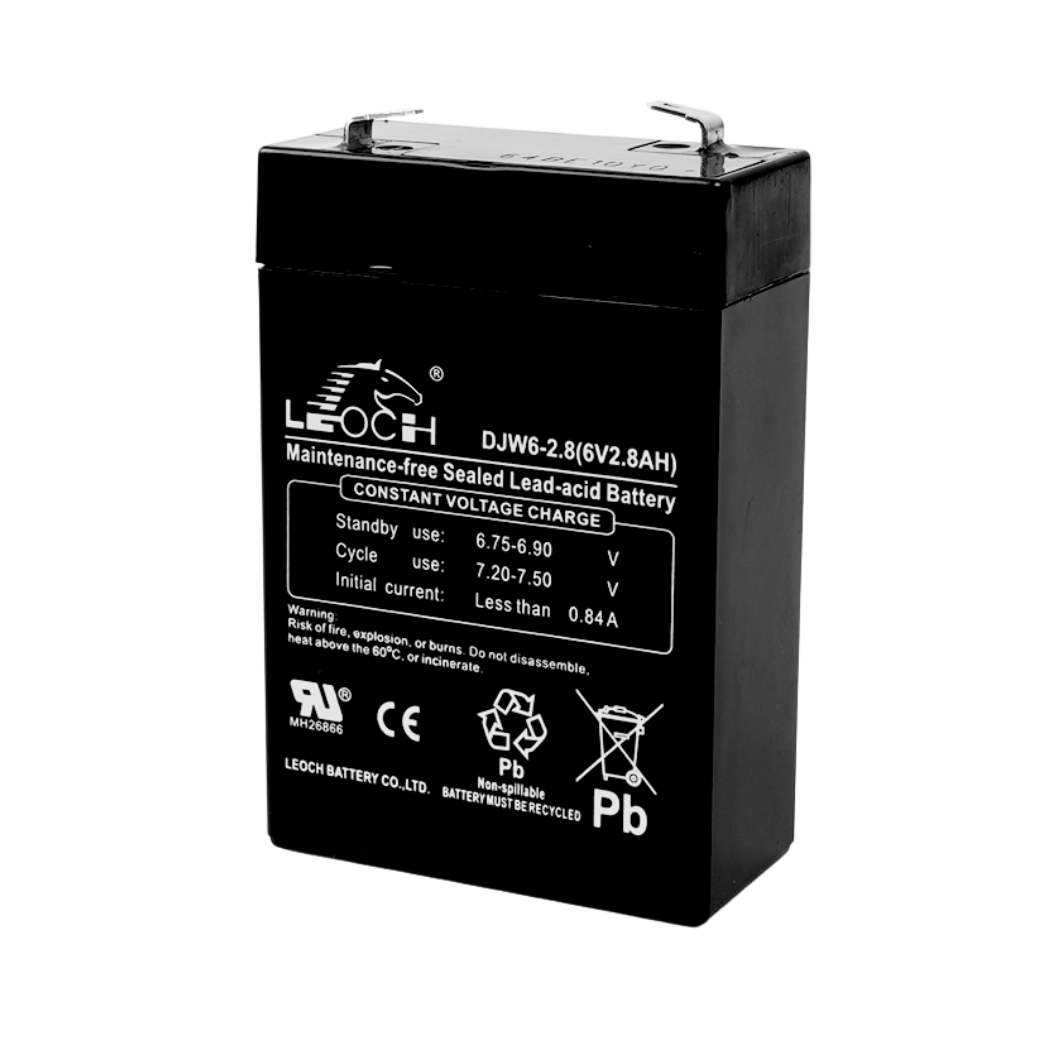 แบตเตอรี่แห้ง  LEOCH DJW6-2.8 (6V2.8AH) สำหรับไฟฉุกเฉิน_3