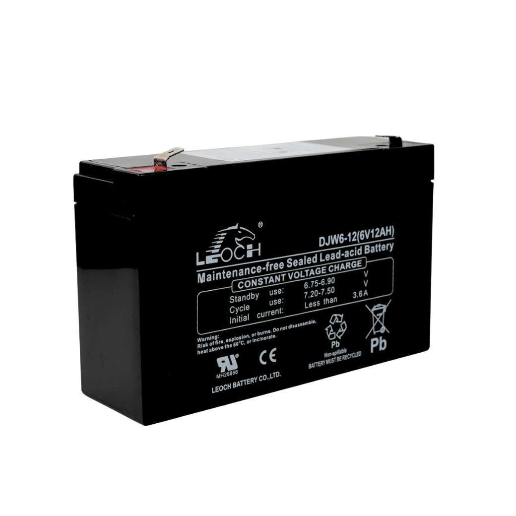 แบตเตอรี่แห้ง LEOCH DJW6-12 (6V12AH) สำหรับไฟฉุกเฉิน_5