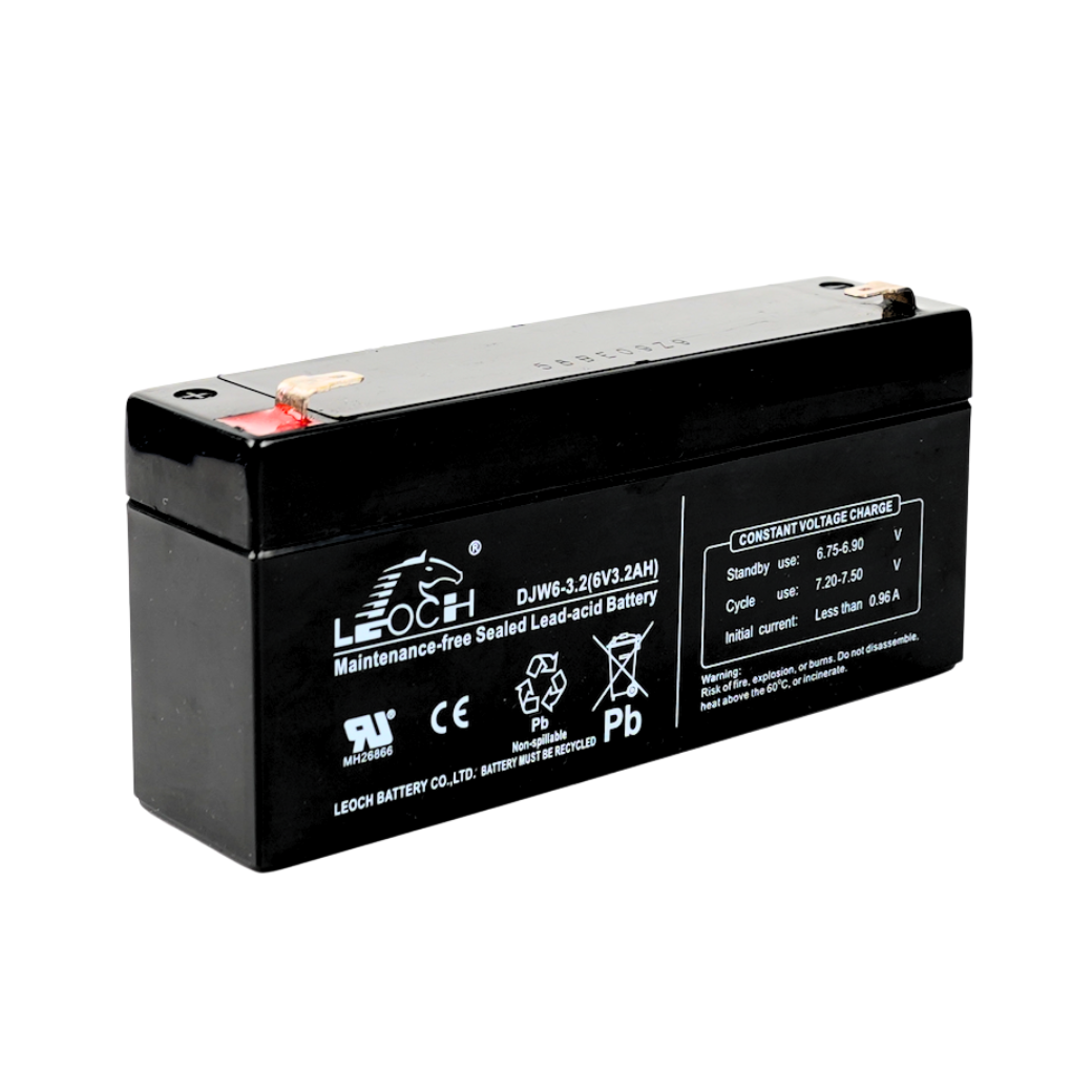 แบตเตอรี่แห้ง  LEOCH DJW6-3.2 (6V3.2AH) สำหรับไฟฉุกเฉิน_5