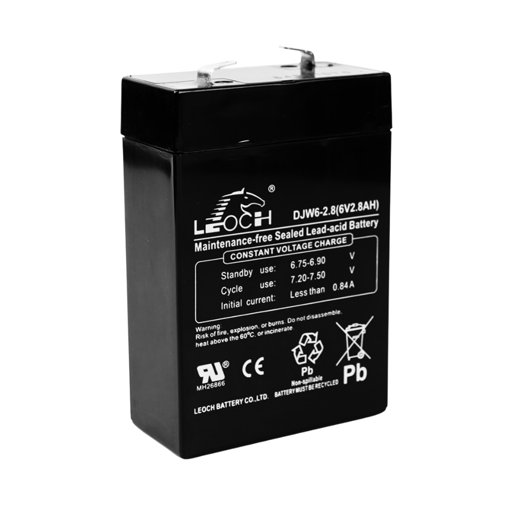 แบตเตอรี่แห้ง  LEOCH DJW6-2.8 (6V2.8AH) สำหรับไฟฉุกเฉิน_5