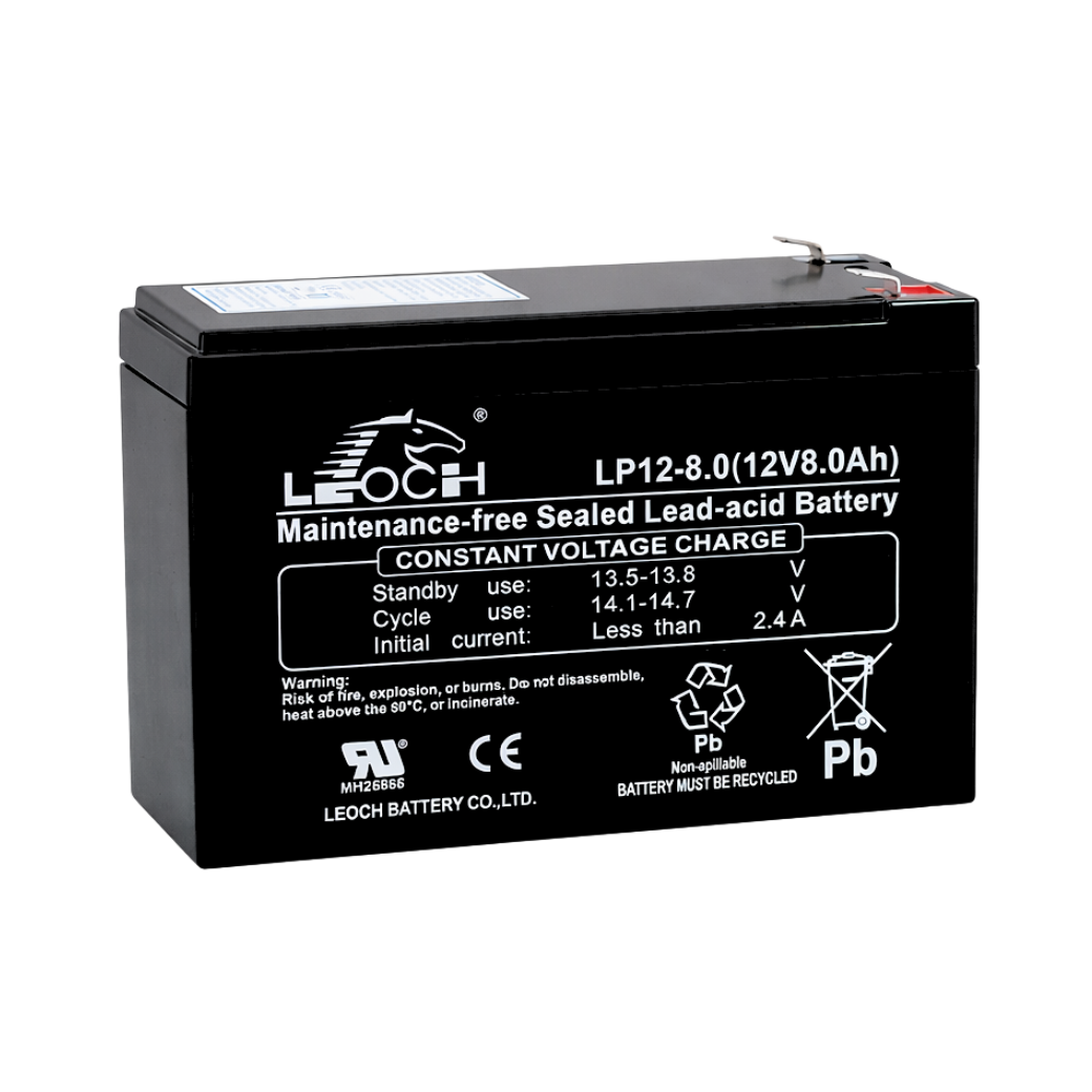 แบตเตอรี่แห้ง LEOCH LP12-8.0 (12V 8.0AH) เครื่องสำรองไฟฟ้า UPS_6