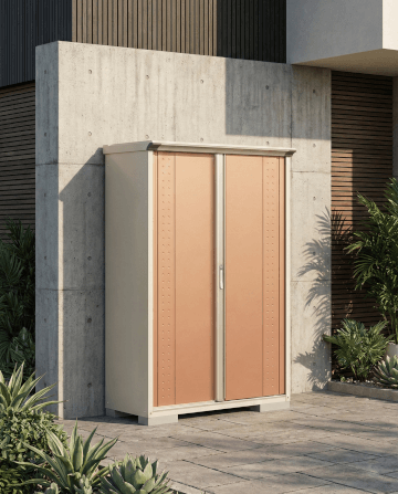ตู้เก็บของกลางแจ้ง TAKUBO GP135A TALL SPACE สี TROPICAL ORANGE_3