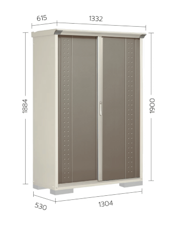 ตู้เก็บของกลางแจ้ง TAKUBO GP135A FULL SHELF สี CARBON BROWN_2