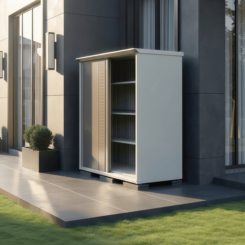 ตู้เก็บของกลางแจ้ง TAKUBO GP177A FULL SHELF สี SILK WHITE_2