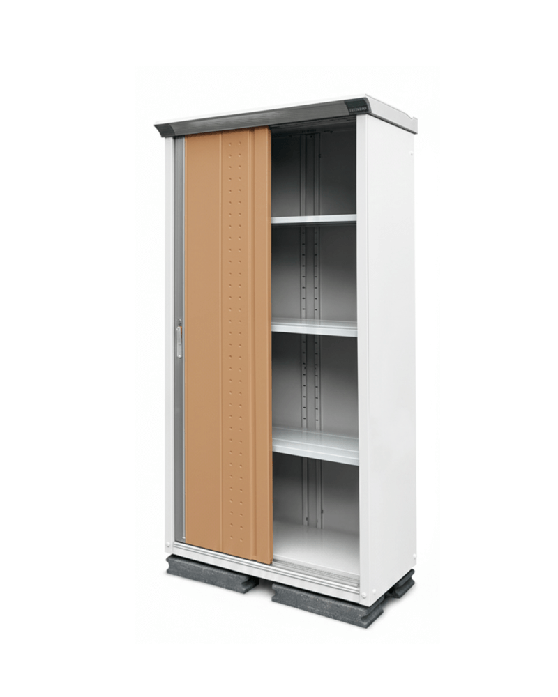 ตู้เก็บของกลางแจ้ง TAKUBO GP95A FULL SHELF สี TROPICAL ORANGE_2