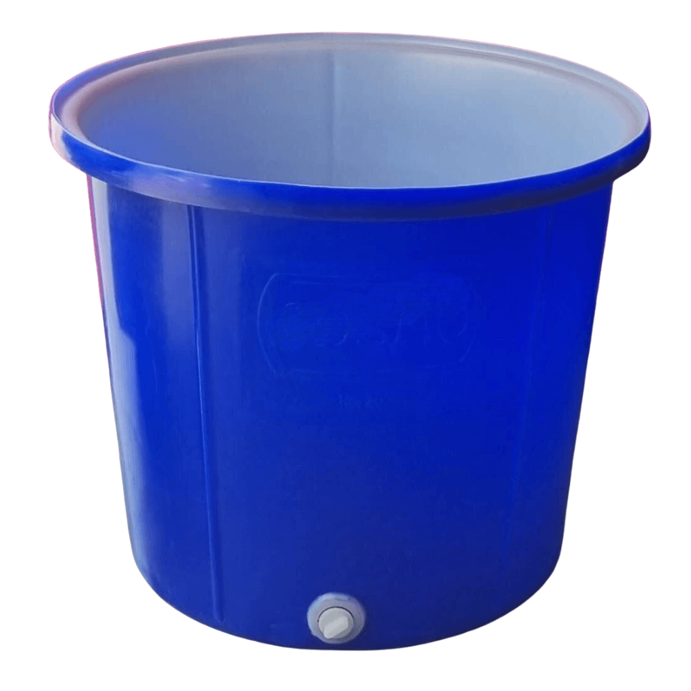 อ่างกลม RTO-200 ลิตร COSMO สีนํ้าเงิน (สูง)