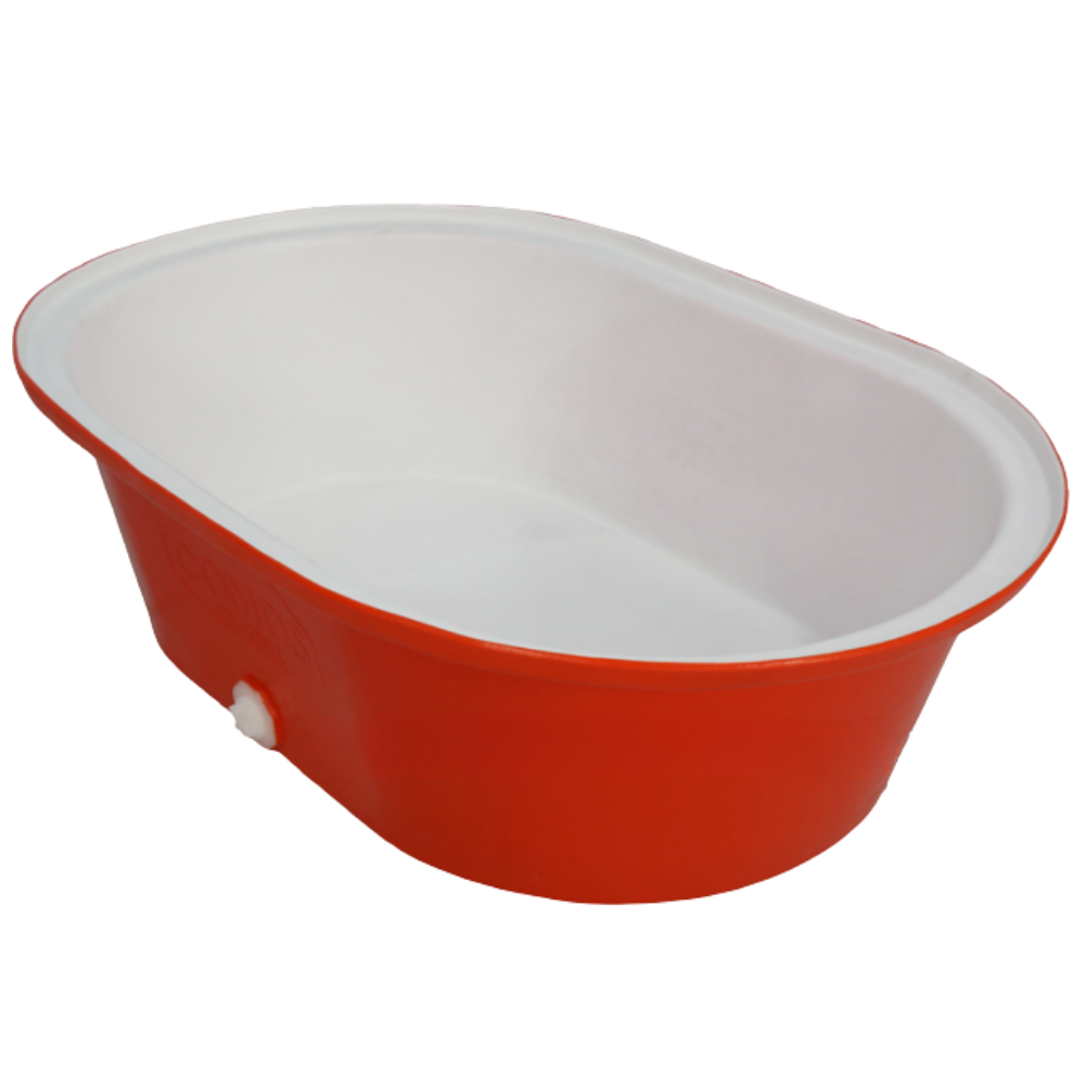 อ่างรูปไข่ CR-300 ลิตร COMOS สีส้ม_1