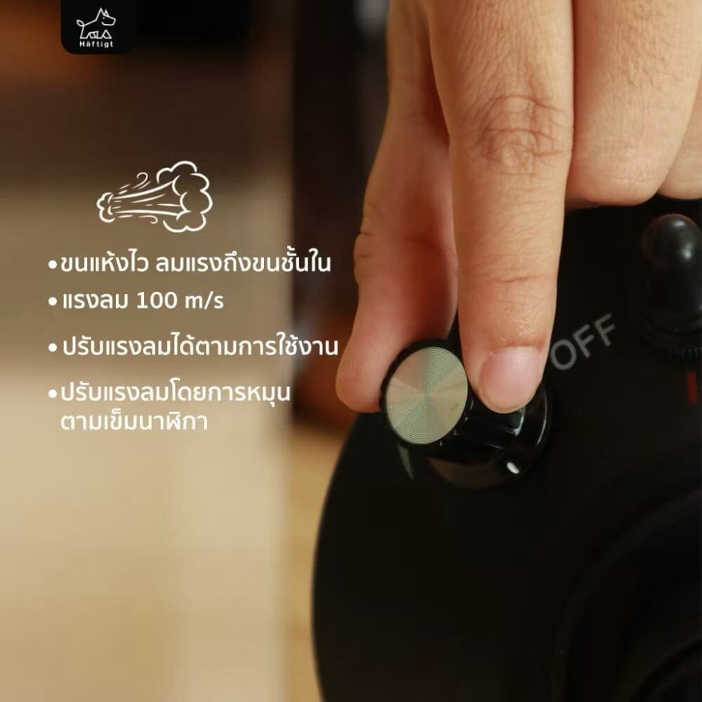 เครื่องเป่าขนสัตว์เลี้ยง HAFTIGT รุ่น MN-636 สีขาว_3
