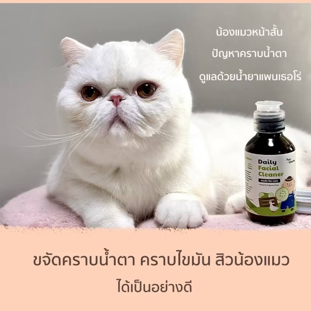 น้ำยาเช็ดคราบน้ำตาแมวและสุนัข PANTHEROE สูตรอ่อนโยน 100 มล.