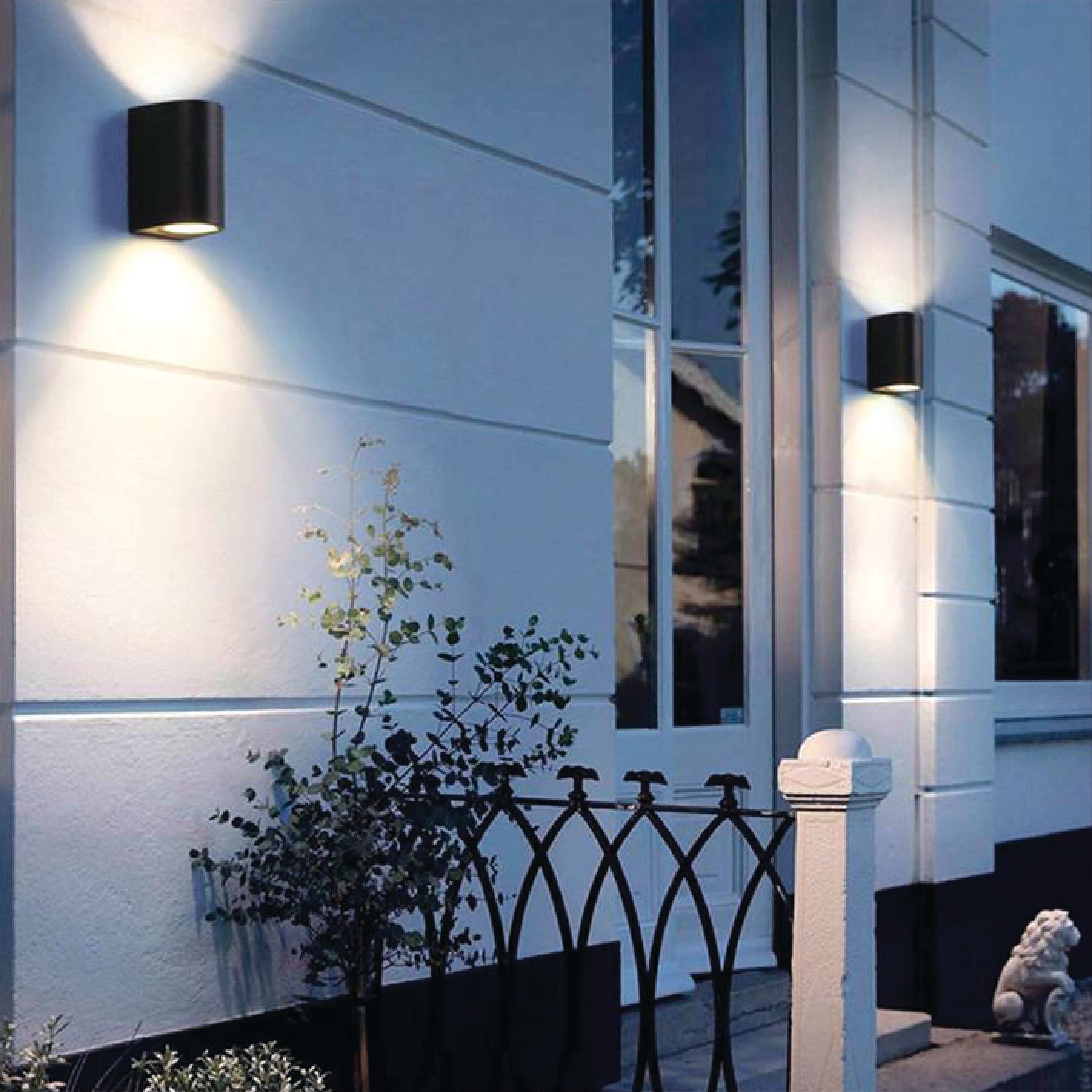 ไฟผนังภายนอก SL LIGHTING 2328 GU10 สีดำ แบบ 2 ทาง_2