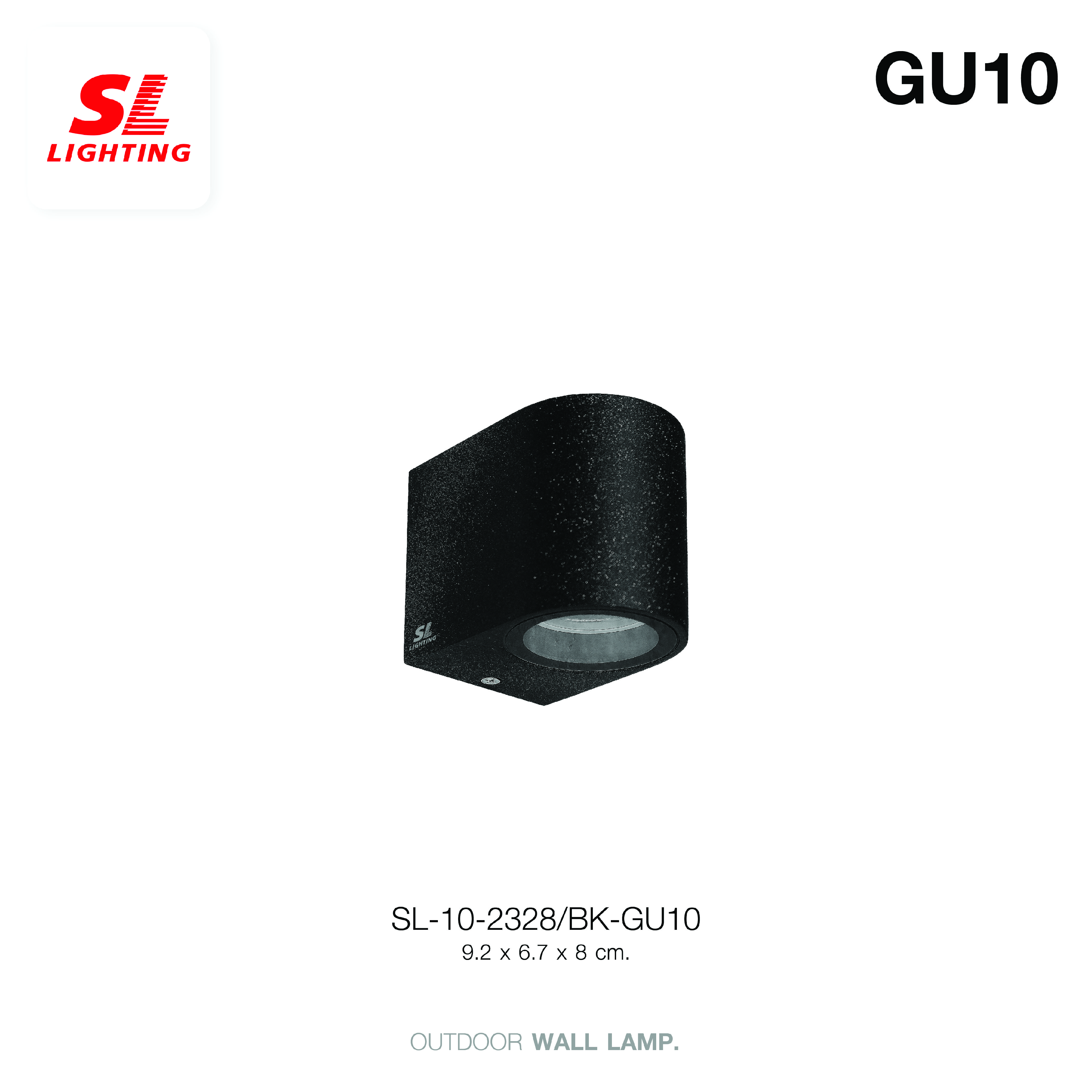 ไฟผนังภายนอก SL LIGHTING 2328 GU10 สีดำ แบบ 1 ทาง_1
