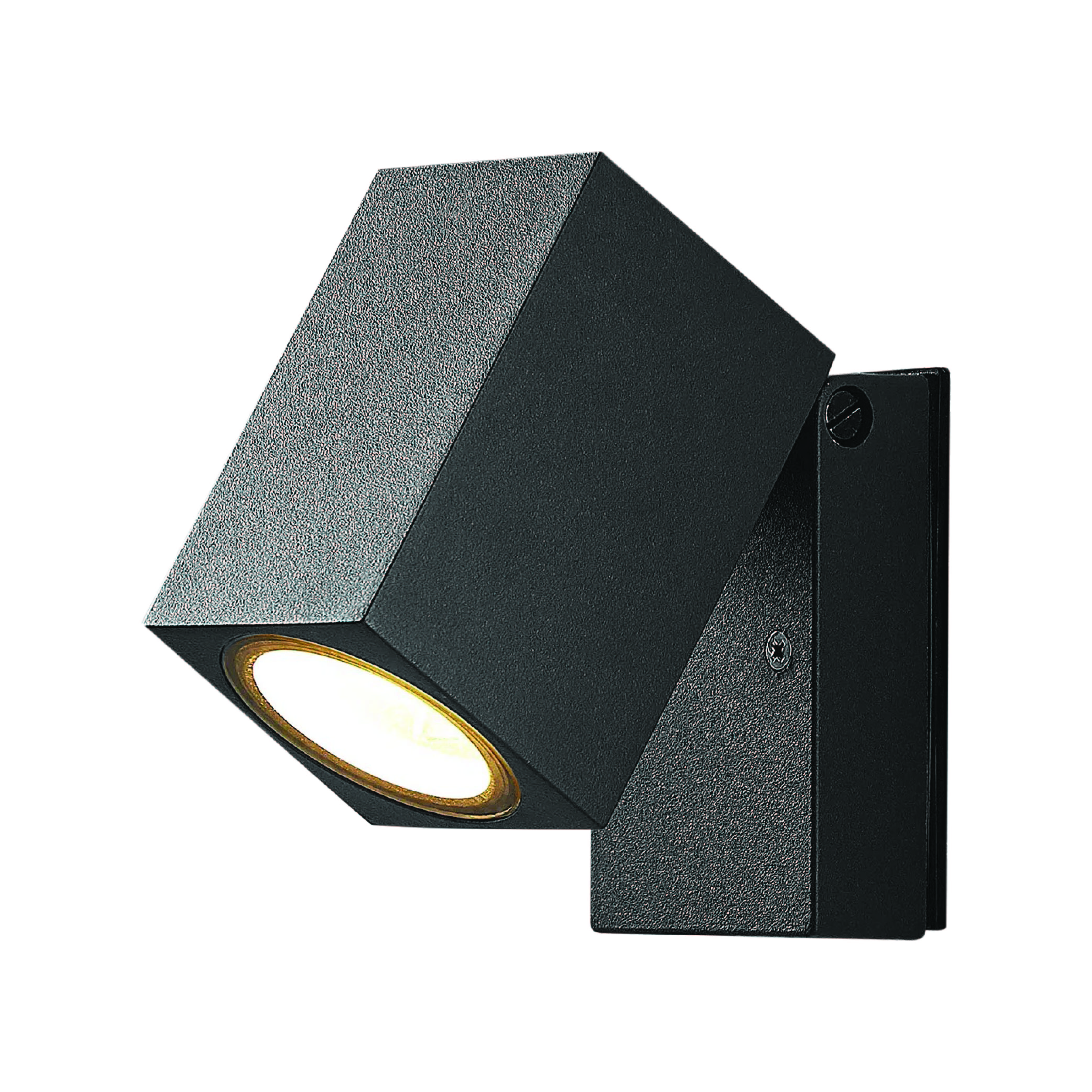 ไฟผนังภายนอก SL LIGHTING 2328 GU10 สี่เหลี่ยม สีดำ_0