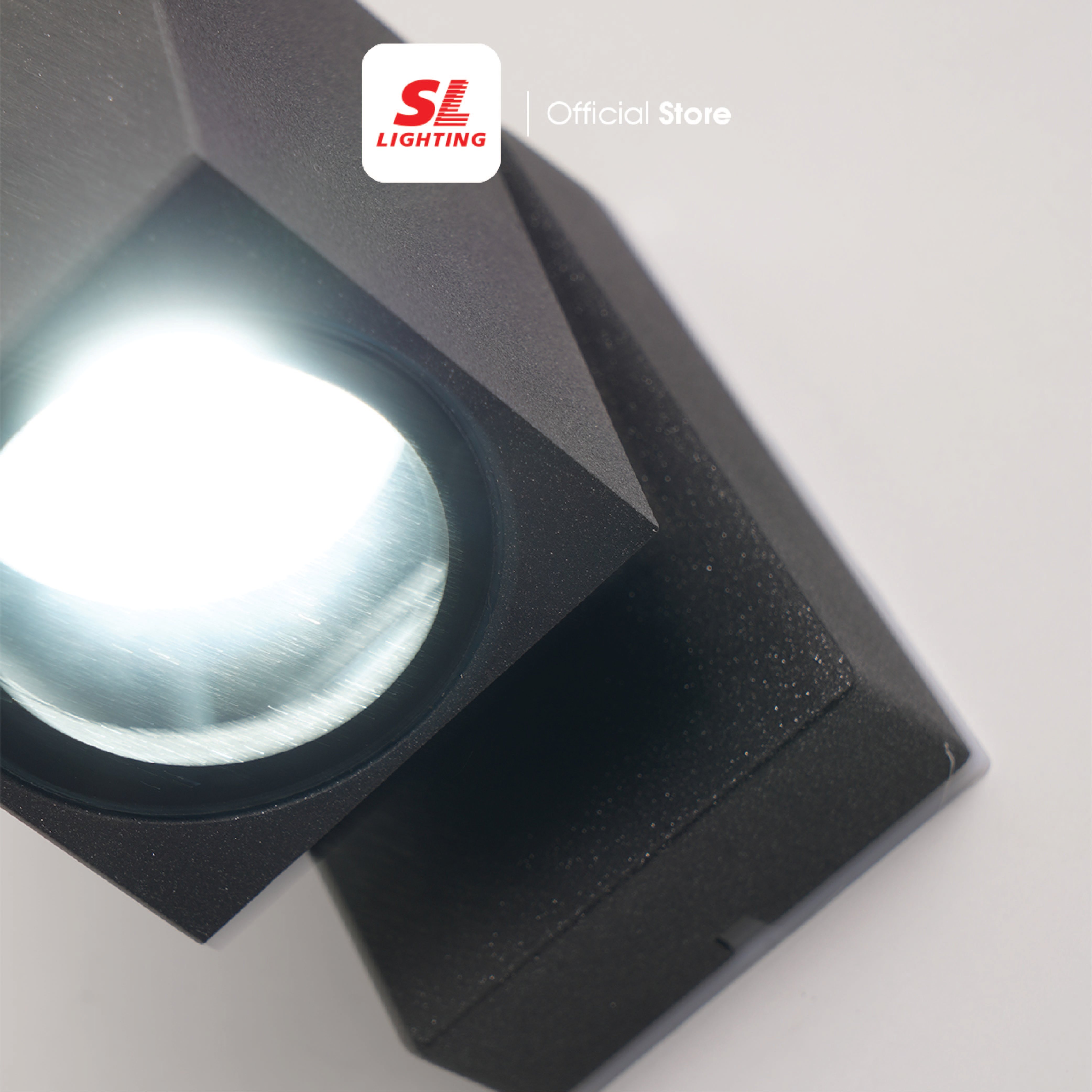ไฟผนังภายนอก SL LIGHTING 2328 GU10 สี่เหลี่ยม สีดำ_3