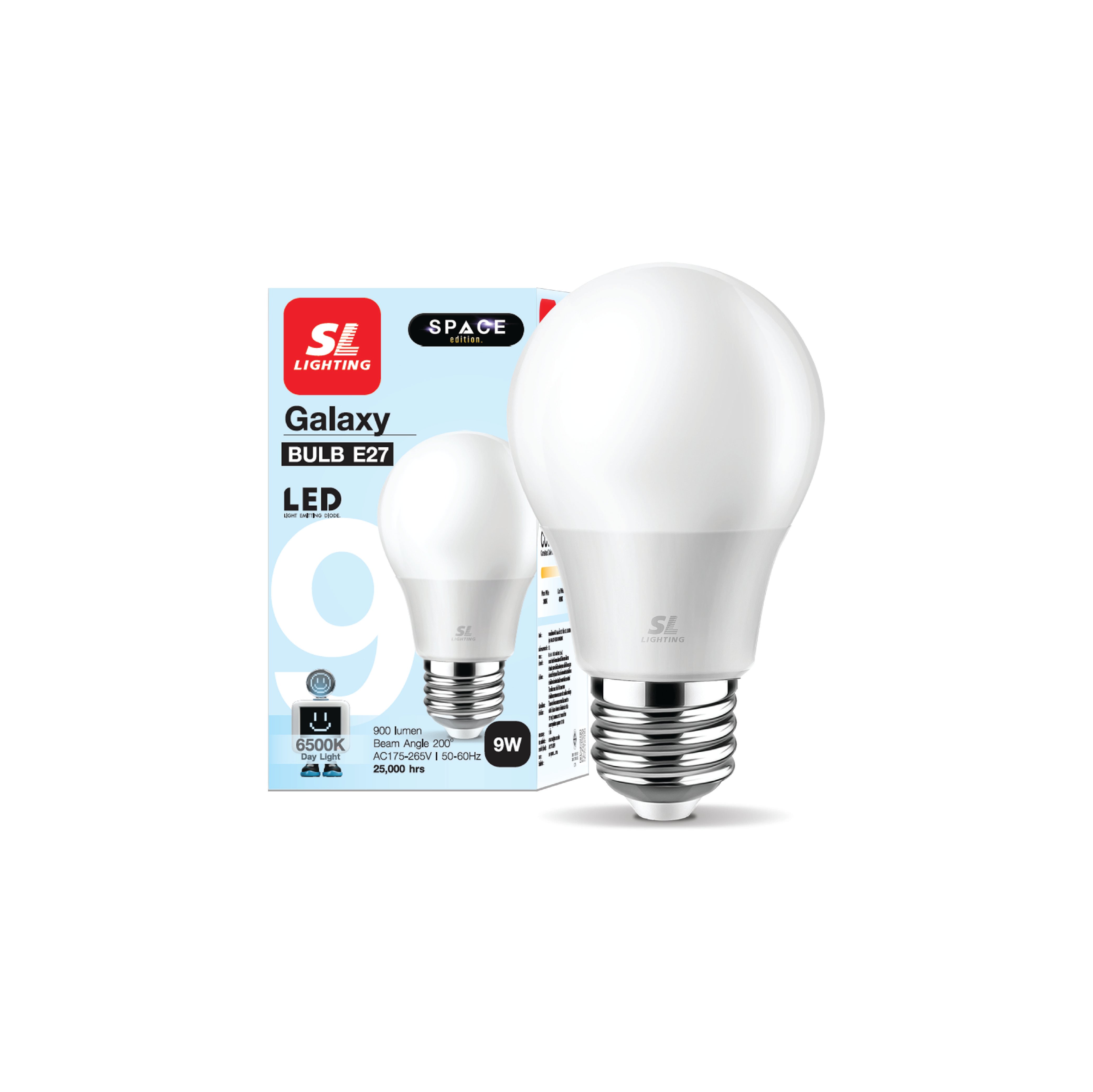 หลอด LED BULB SL LIGHTING 9 วัตต์ DAY LIGHT E27_8