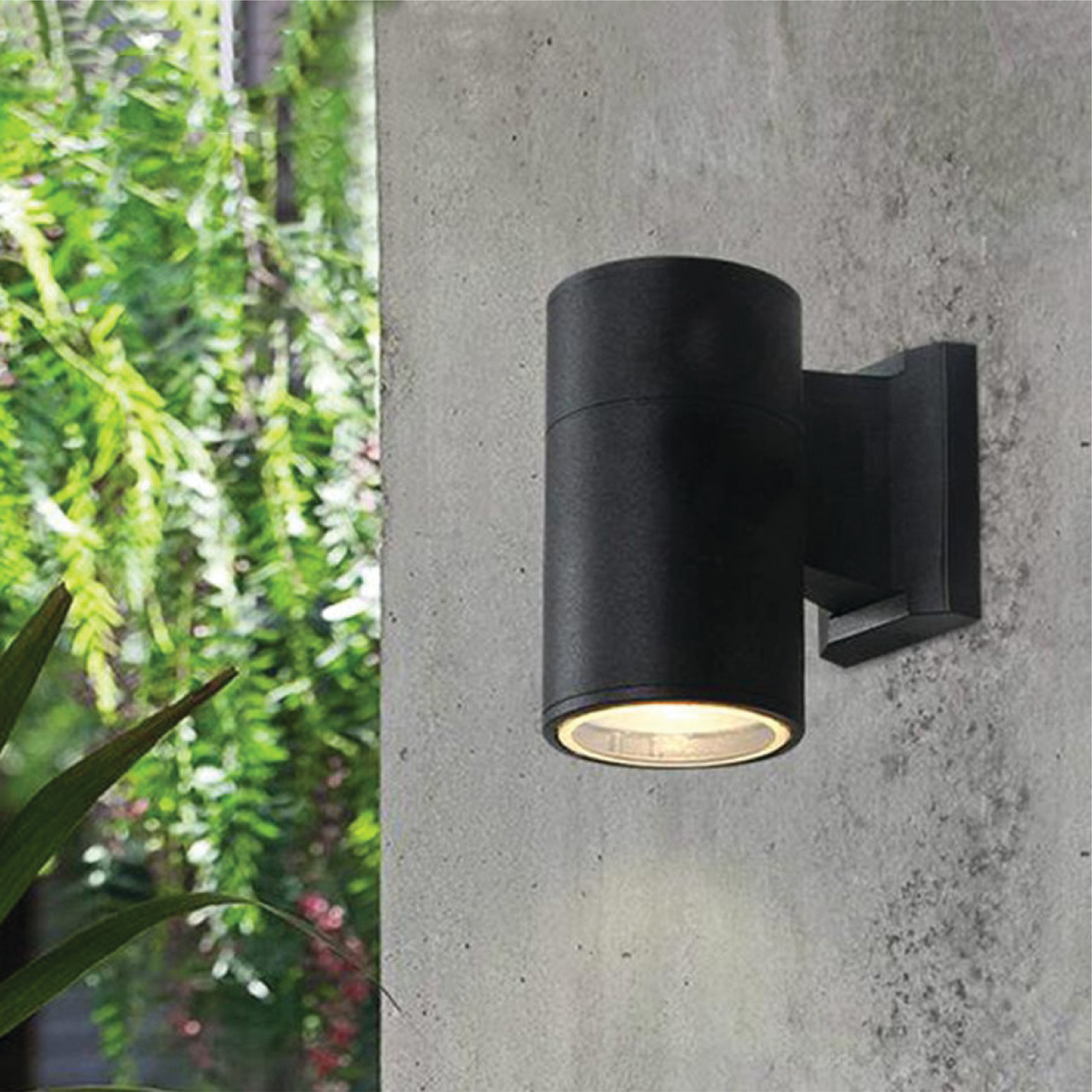 ไฟผนังภายนอก SL LIGHTING M3301 E27 ทรงกระบอก สีดำ แบบ 1 ทาง_2