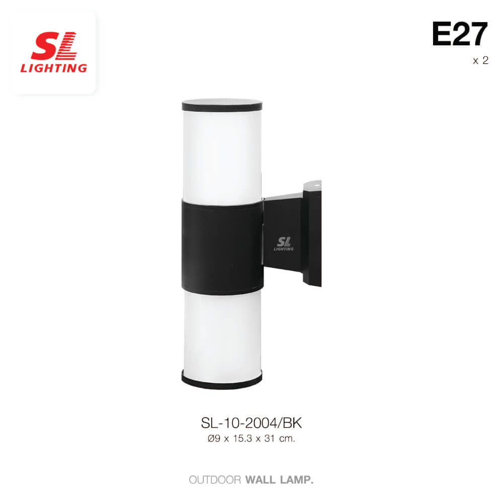 ไฟผนังภายนอก SL LIGHTING 2004 E27 สีดำ