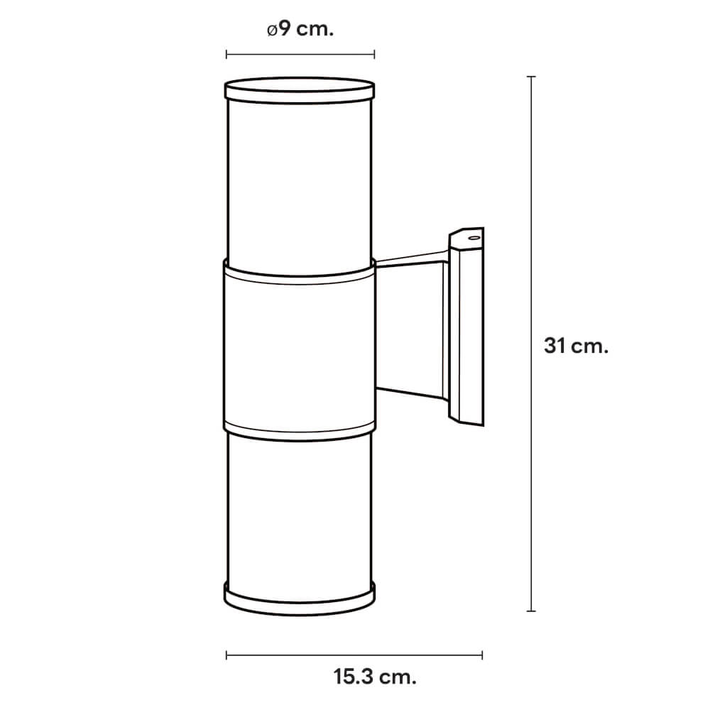 ไฟผนังภายนอก SL LIGHTING 2004 E27 สีดำ