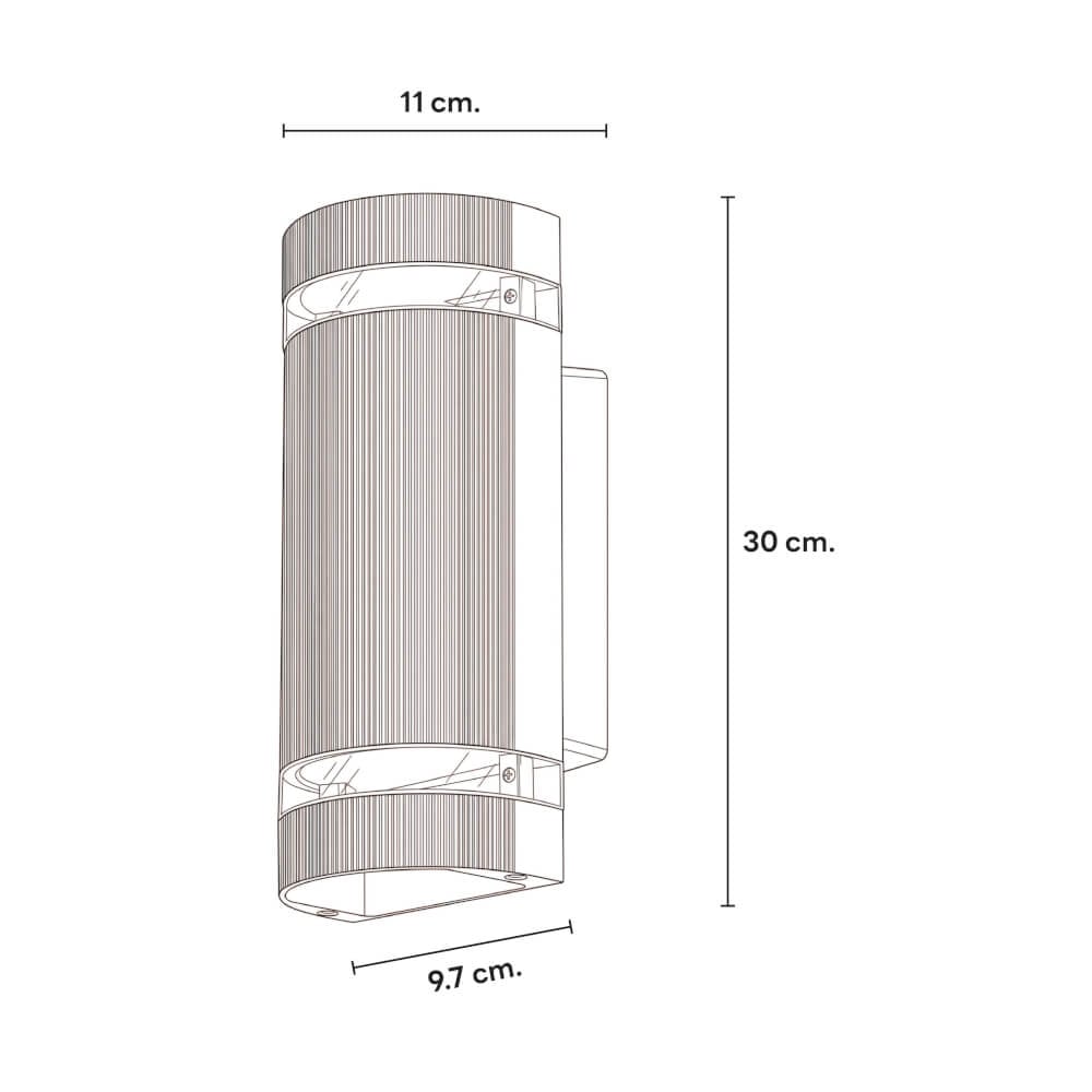 ไฟผนังภายนอก SL LIGHTING 3202 E27 สีดำ