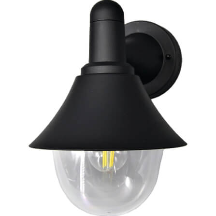 ไฟผนังภายนอก SL LIGHTING OUT-17 E27 สีดำ_0