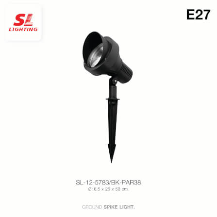 ไฟส่องต้นไม้ SL LIGHTING 5783 PAR38 E27 สีดำ_3