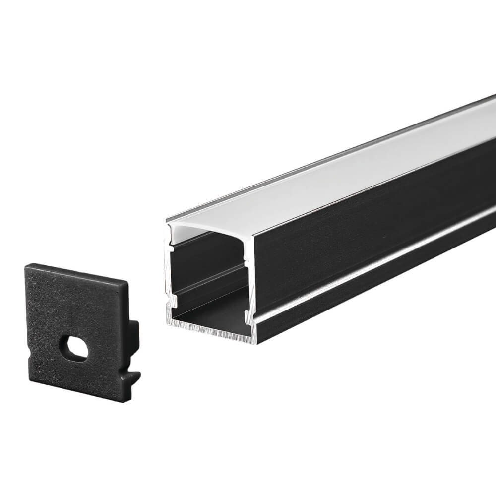 รางไฟเส้นอะลูมิเนียม SL LIGHTING 2020 2 เมตร สีดำ (แบบติดลอย)