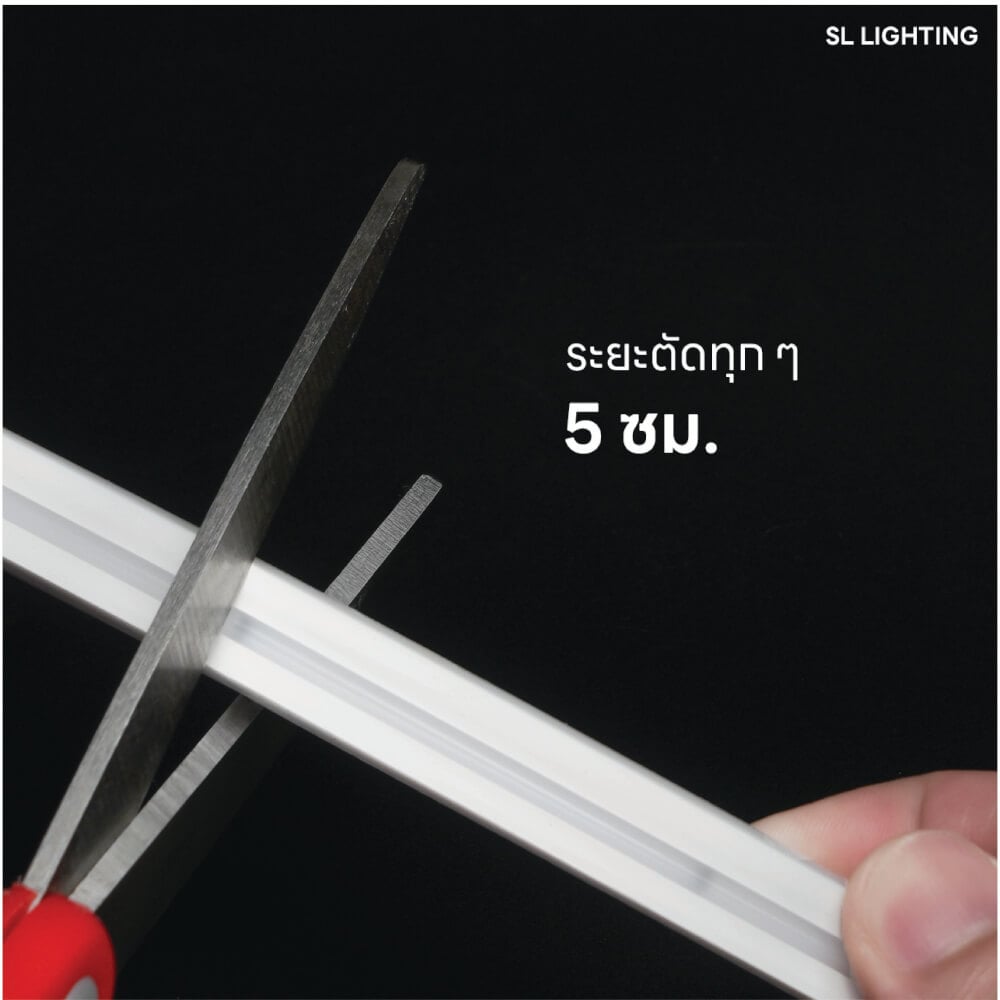 ไฟเส้น LED SL LIGHTING NEON FLEX 1212-NF 9 วัตต์/เมตร WARM WHITE 10 เมตร ไฟออกด้านบน