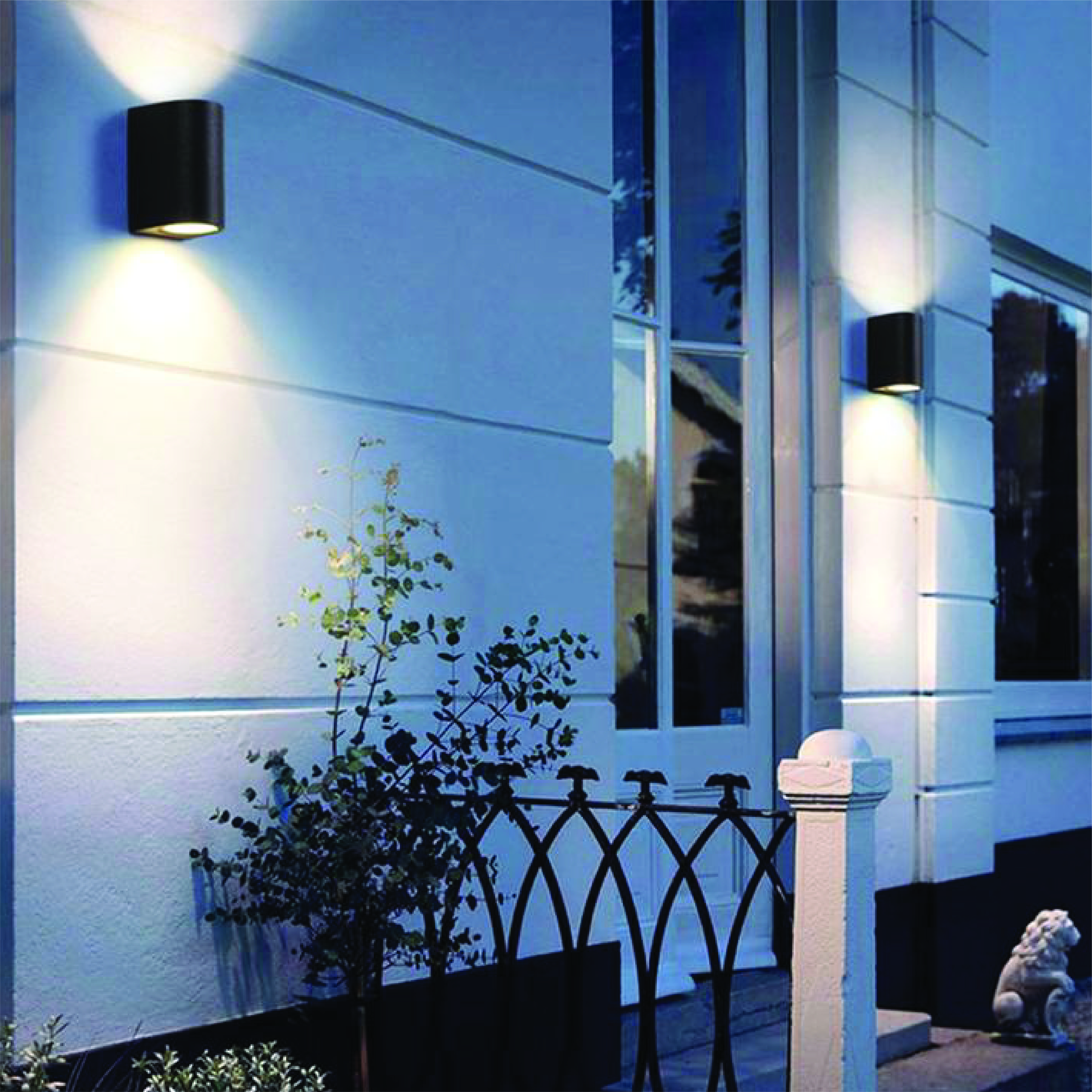 ไฟผนังภายนอก SL LIGHTING 2328 GU10 สีดำ แบบ 2 ทาง