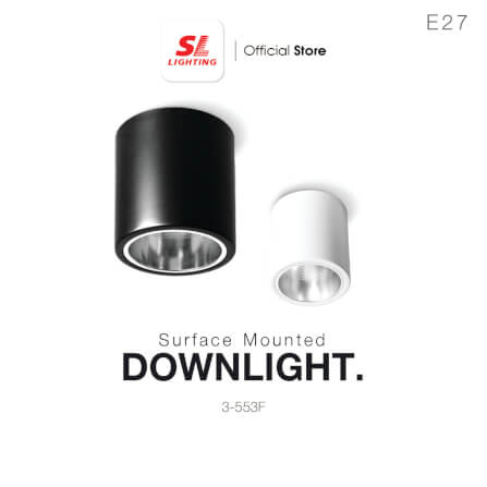 ดาวน์ไลท์ SL LIGHTING 553F กลม E27 สีดำ_4