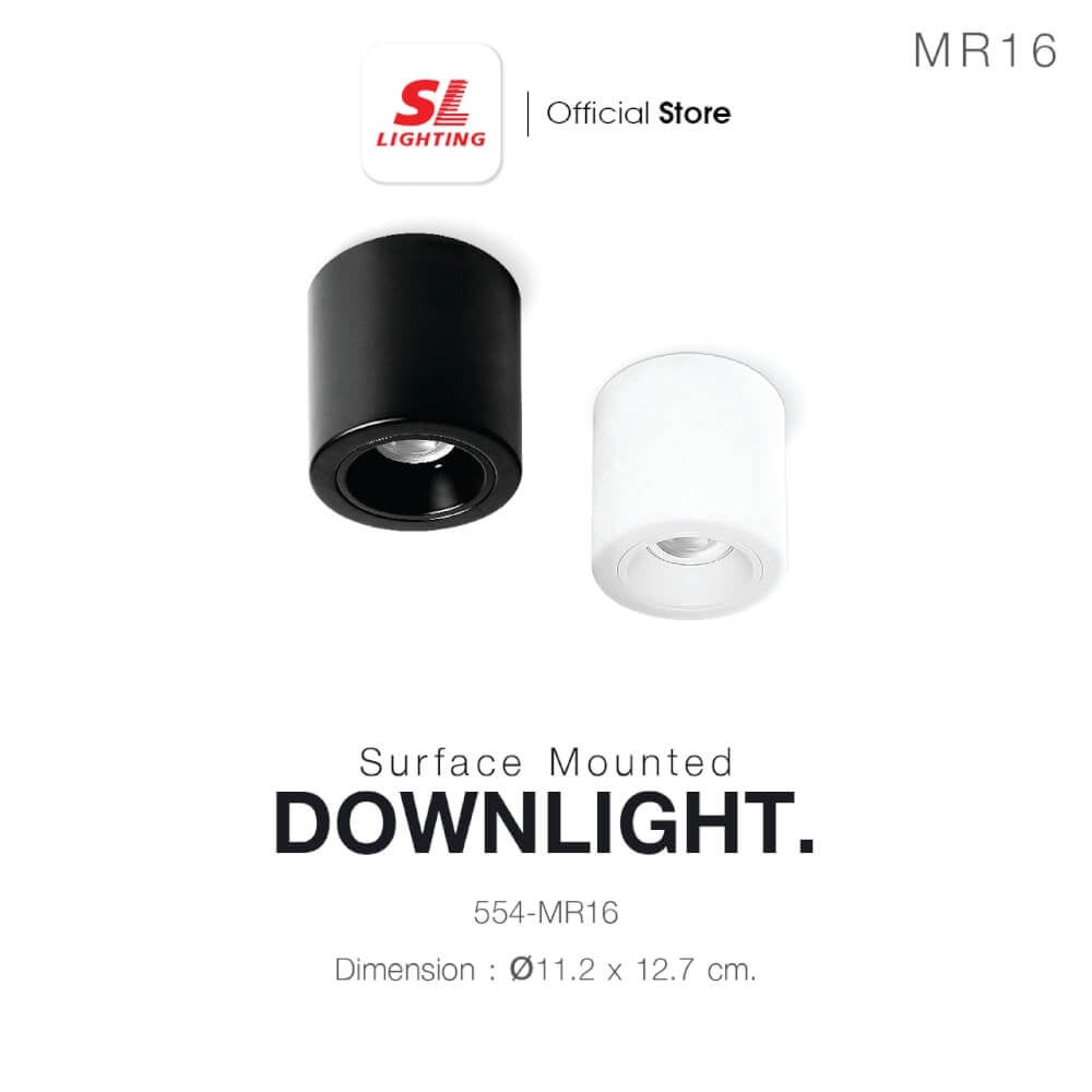 ดาวน์ไลท์ SL LIGHTING 554 กลม GU5.3 สีขาว