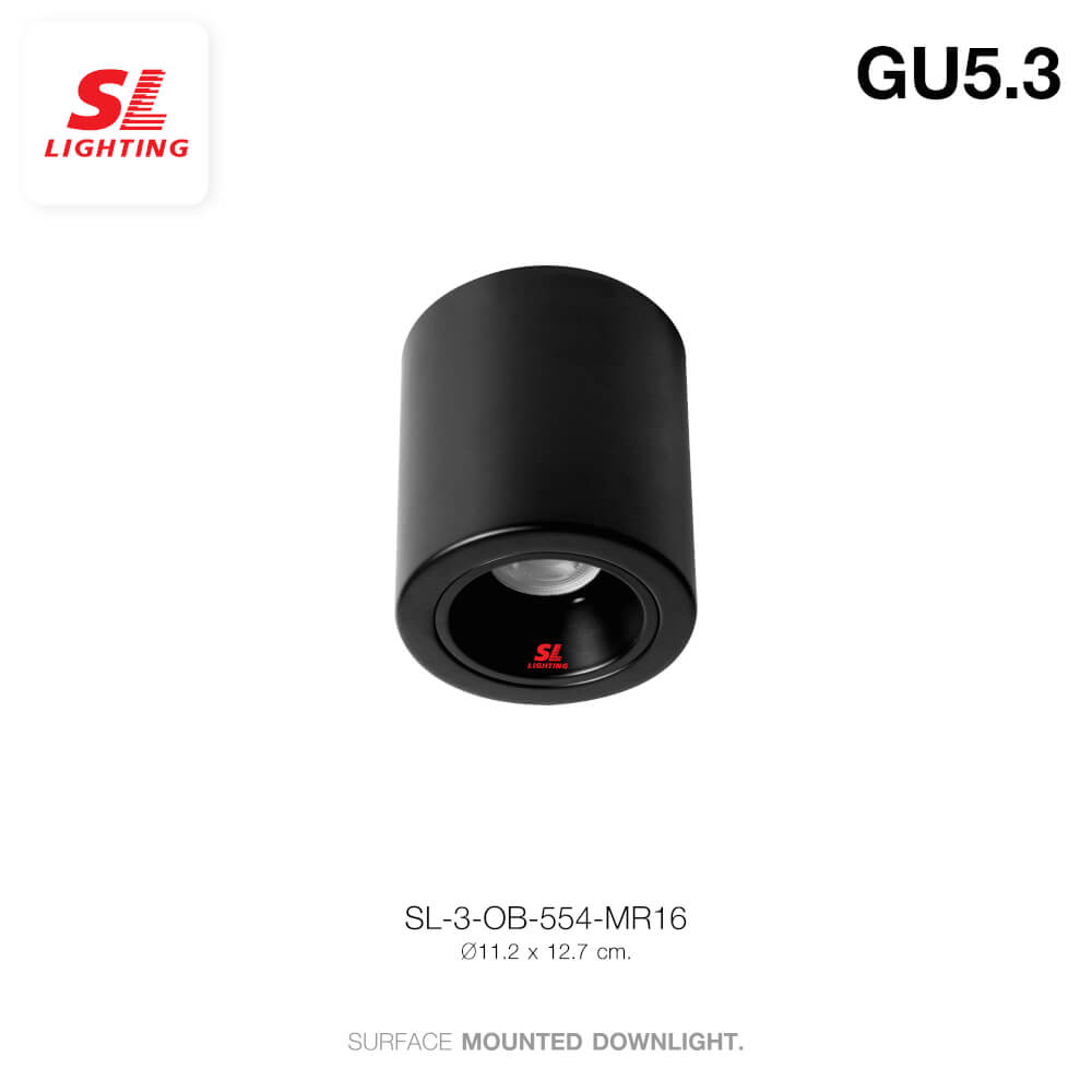 ดาวน์ไลท์ SL LIGHTING 554 กลม GU5.3 สีดำ