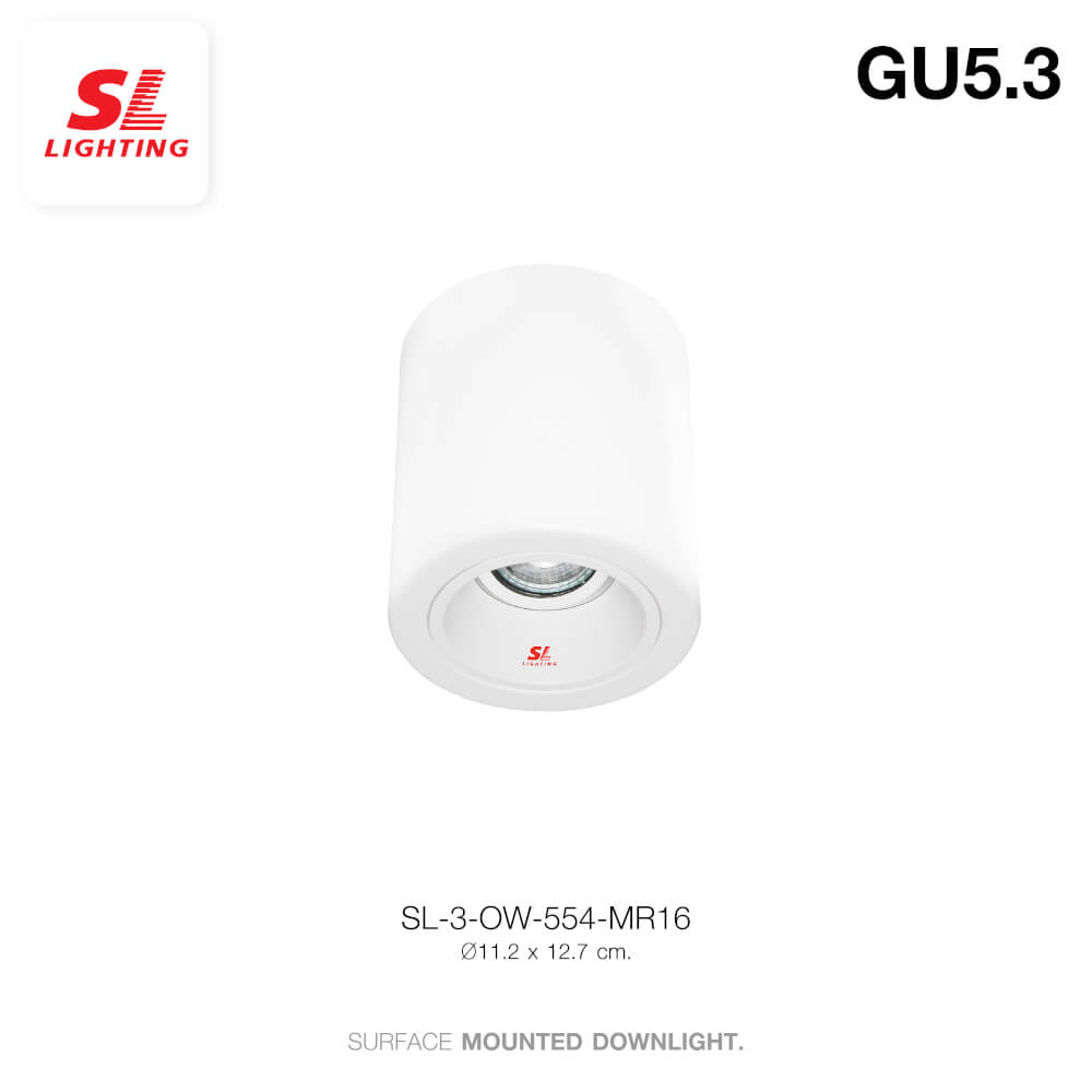 ดาวน์ไลท์ SL LIGHTING 554 กลม GU5.3 สีขาว