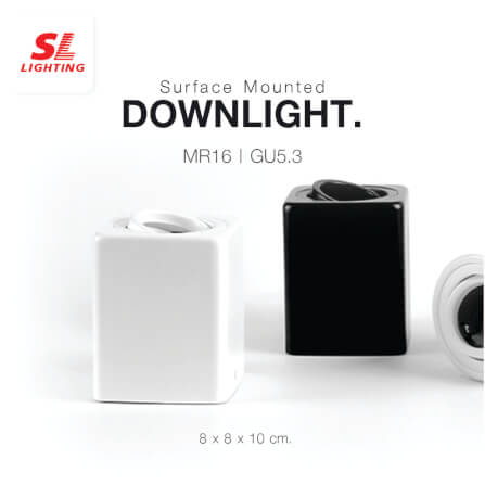 ดาวน์ไลท์ SL LIGHTING 564 สี่เหลี่ยม GU5.3 สีขาว_4