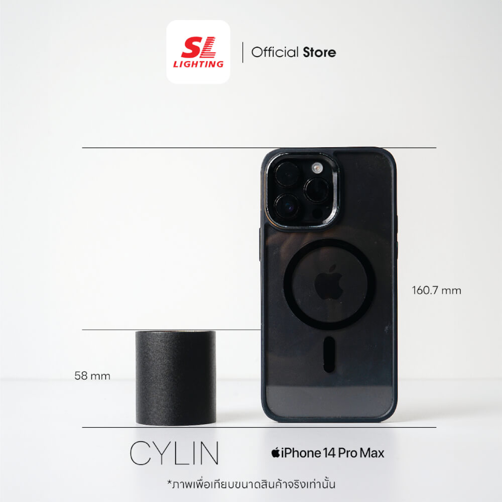 ดาวน์ไลท์ LED SL LIGHTING CYLIN กลม 3 วัตต์ WARM WHITE สีดำ 1 หัว