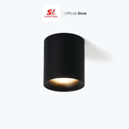 ดาวน์ไลท์ LED SL LIGHTING CYLIN กลม 3 วัตต์ WARM WHITE สีดำ 1 หัว_4