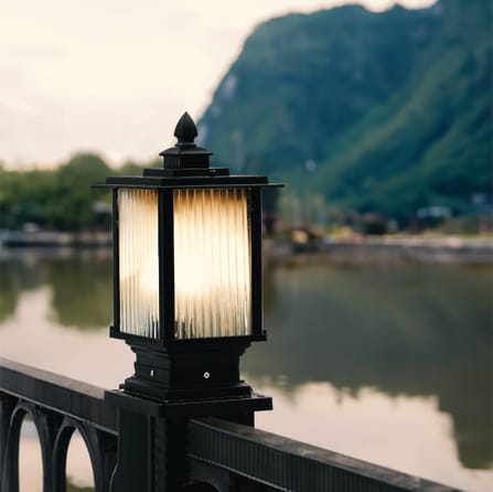 ไฟหัวเสา SL LIGHTING 3073S E27 สีดำ_3
