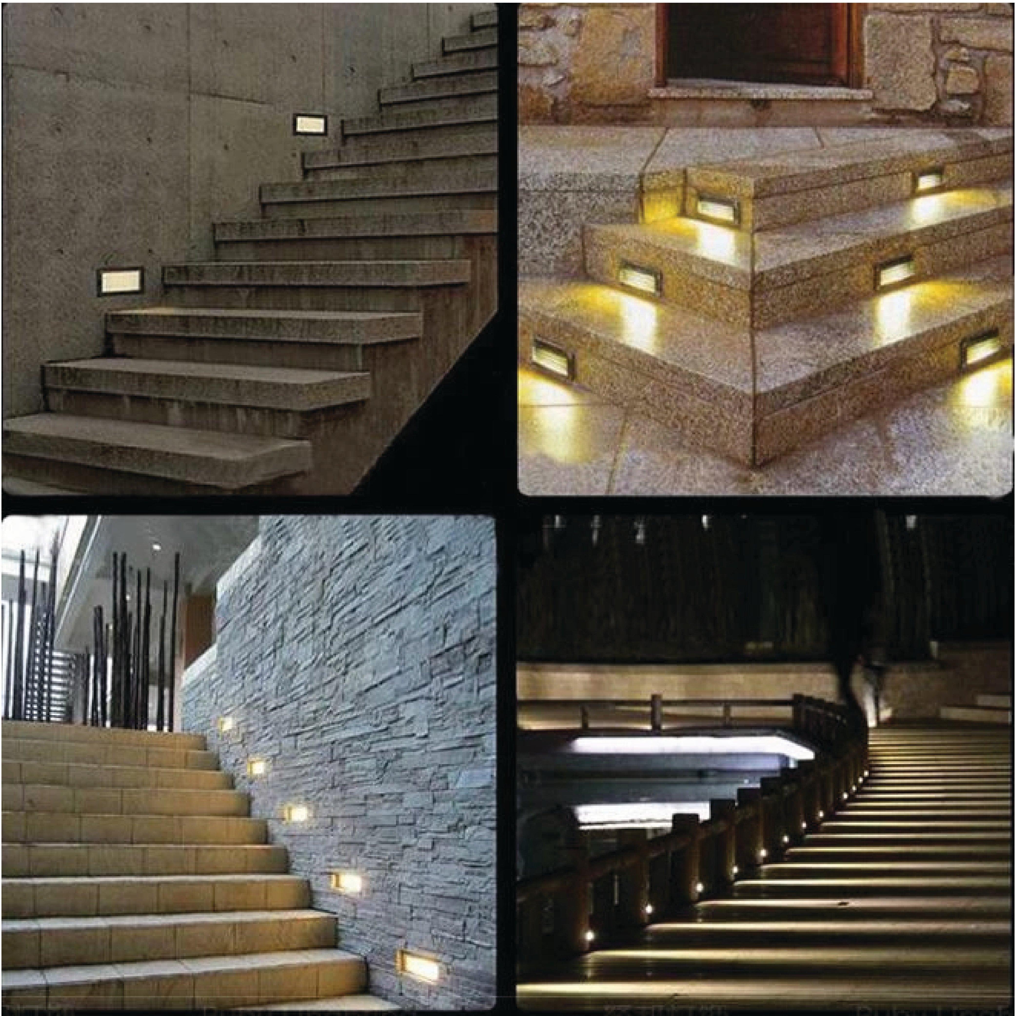 ไฟขั้นบันได SL LIGHTING 3208 E27 สีดำ