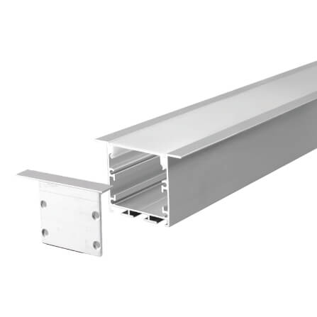 รางไฟเส้นอะลูมิเนียม SL LIGHTING 3535 2 เมตร สีเทา (แบบฝังหนา)_0