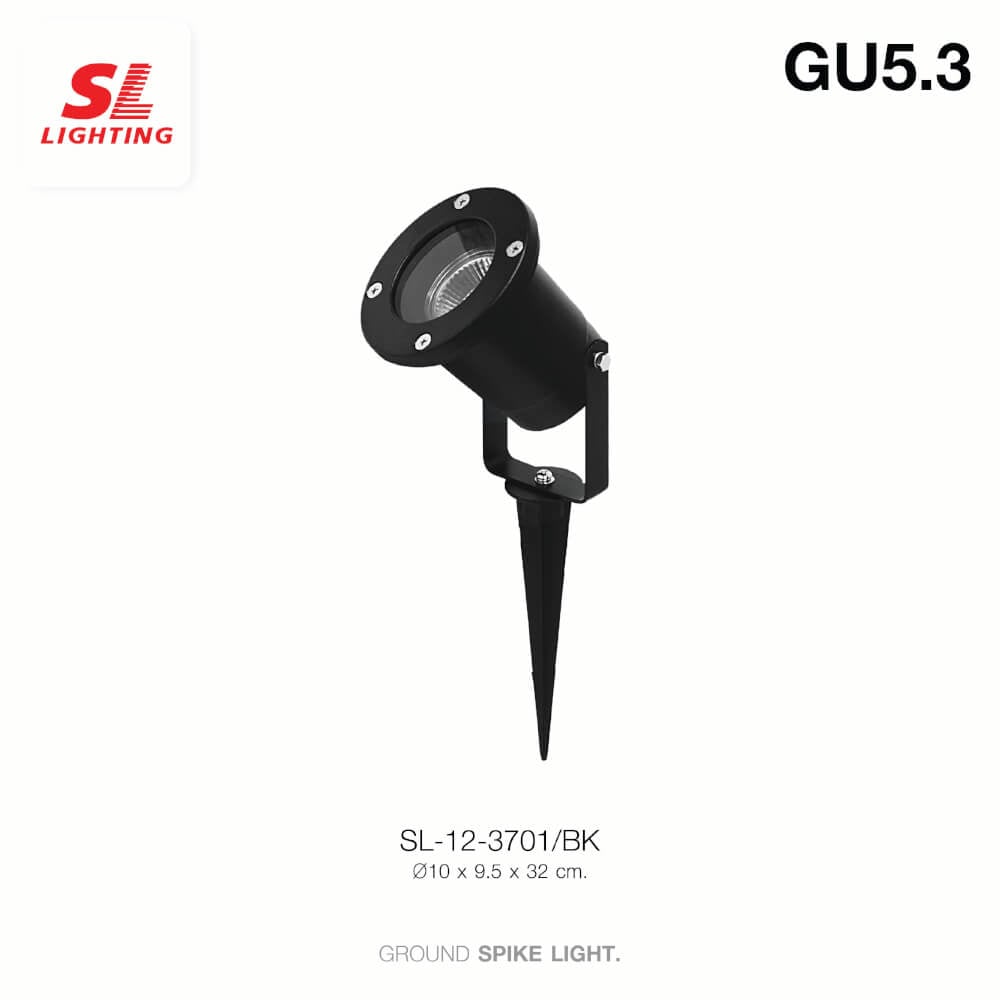 ไฟส่องต้นไม้ SL LIGHTING 3701 GU5.3 สีดำ