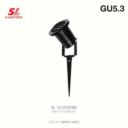 ไฟส่องต้นไม้ SL LIGHTING 3702 GU5.3 สีดำ_3